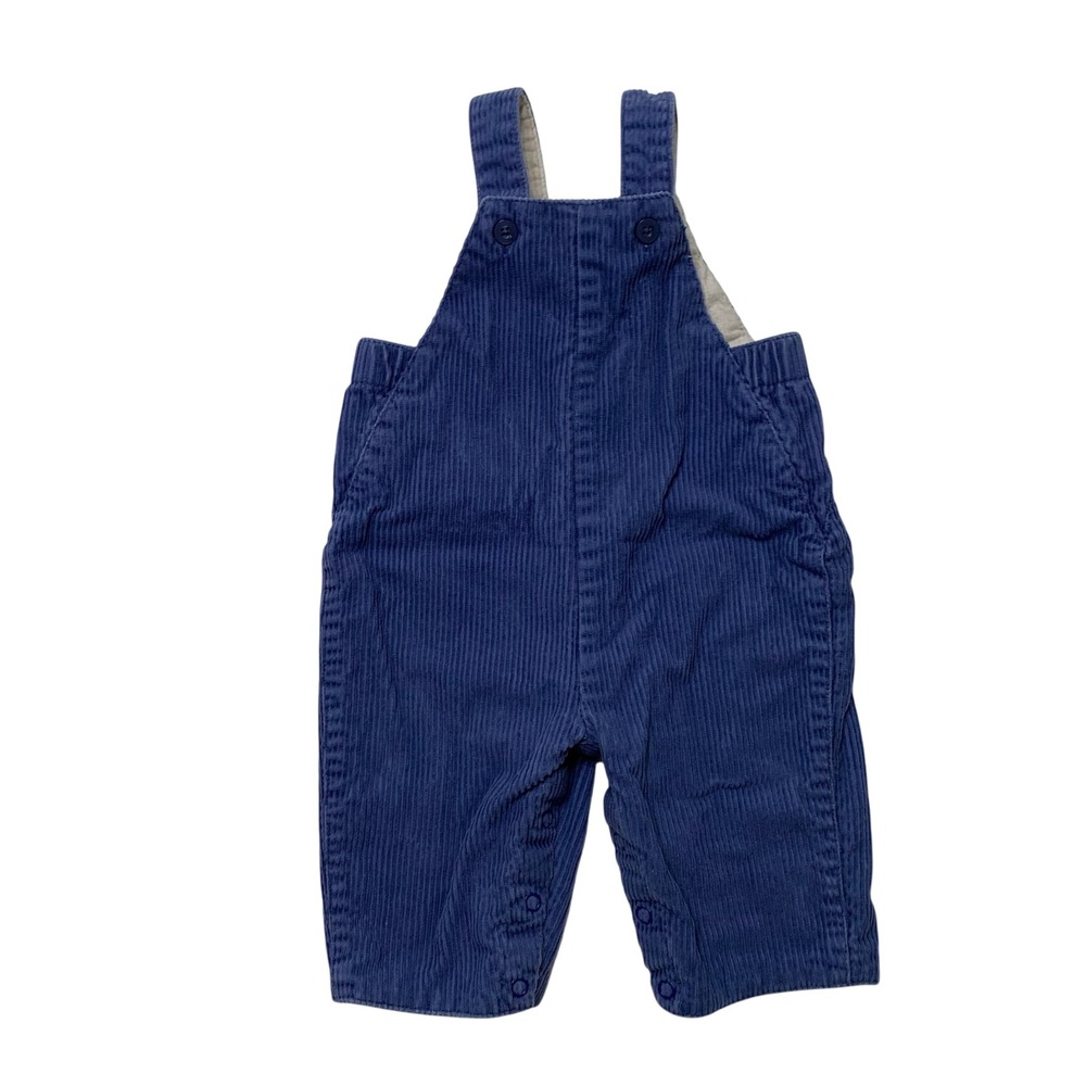 Vintage Baby Gap Blue Corduroy Overalls Newborn 0-3 Months 100% Cotton 6/02